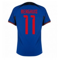 Maglie da calcio Olanda Steven Berghuis #11 Seconda Maglia Mondiali 2022 Manica Corta
